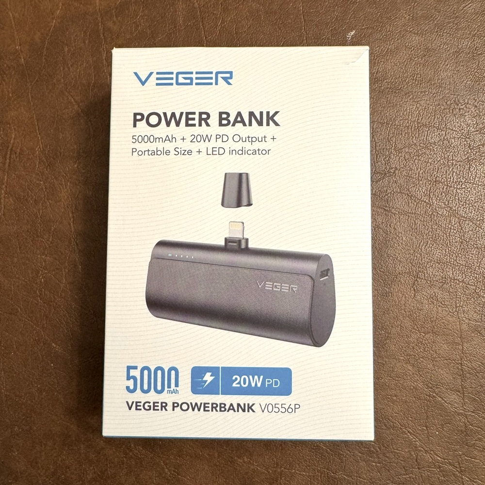 MIini Portable Cordless Charger for iPhone, 5000mAh 20W PD Battery Powerbank